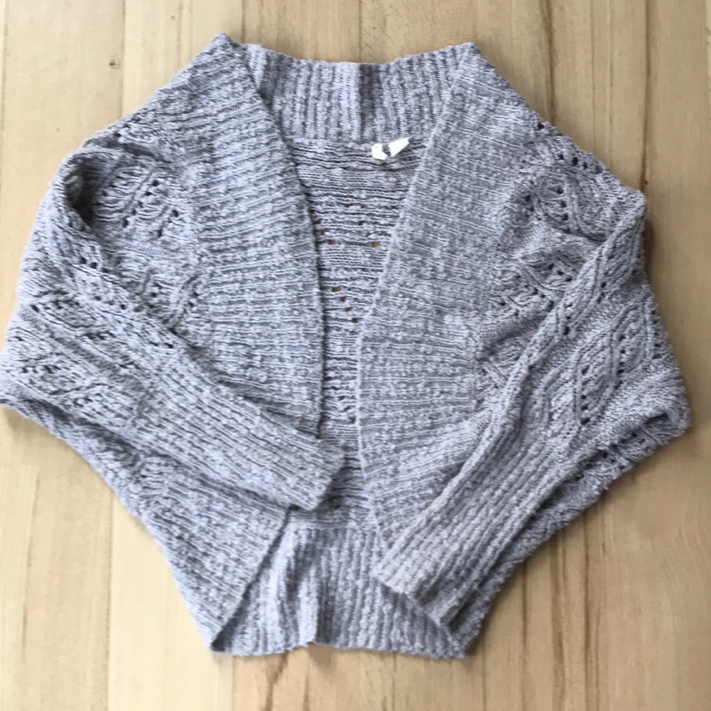 XS gray knitted cardigan. Anthropologie